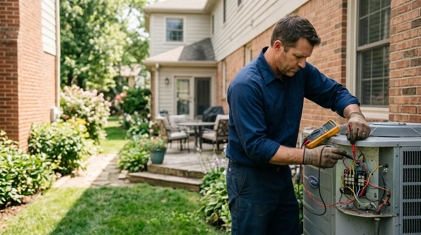 HVAC technician working near Burkittsville, MD